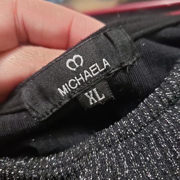 Black Glittery Bodycon Dress - Picture 3 of 3